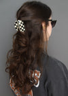 Black and White Checkered Clip