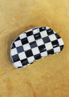 Black and White Checkered Clip