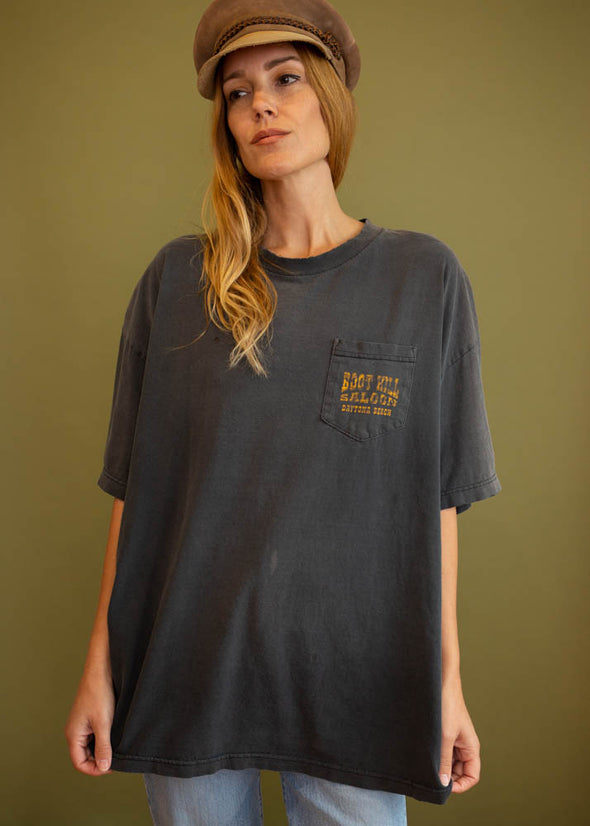 Vintage 90s Boot Hill Saloon Pocket Tee