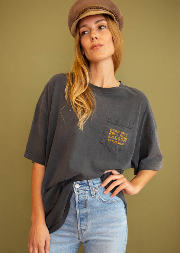 Vintage 90s Boot Hill Saloon Pocket Tee