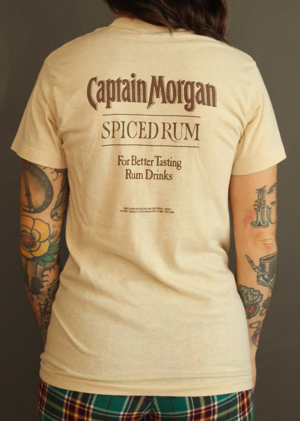 Vintage 1980s Captain Morgan Spiced Rum Thin Tee