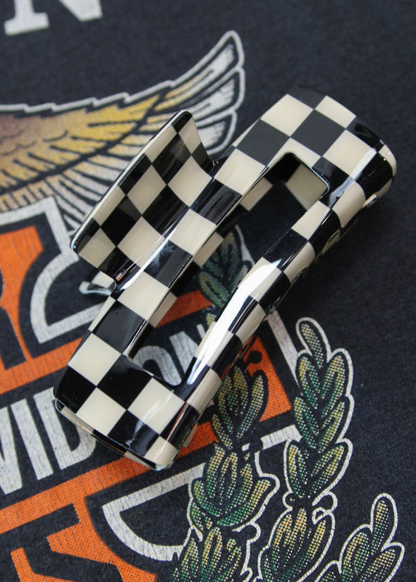 NASCAR Checkered Clip