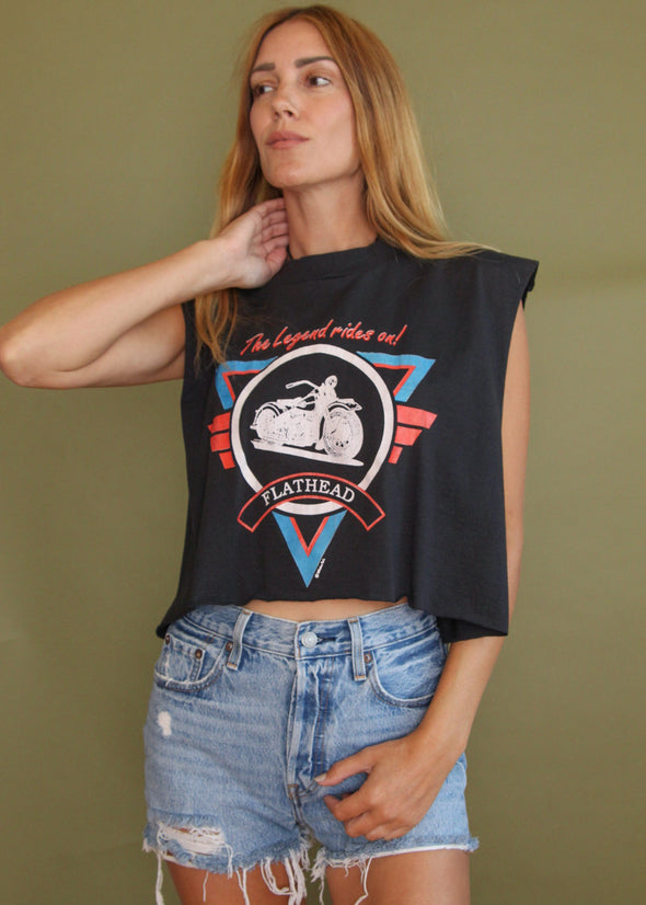 Vintage 90s Flathead Cropped Tank