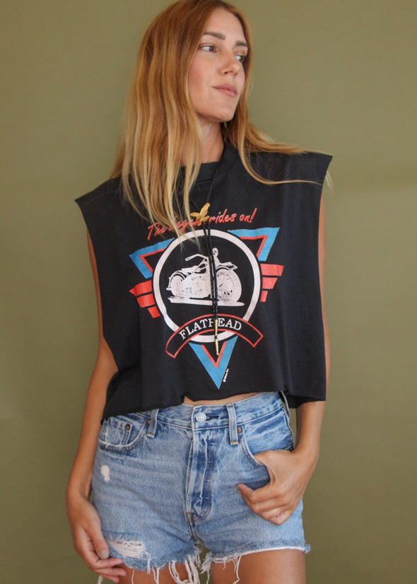 Vintage 90s Flathead Cropped Tank