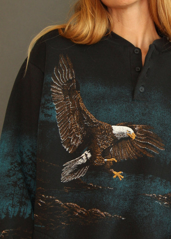 Vintage 80s/90s Eagle Wrap Around Sweatshirt
