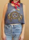 Vintage 1990's Cropped Eagle Muscle Tank
