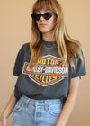 Vintage 1990 Faded Harley Traverse City Tee