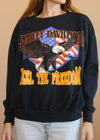 Vintage 80s/90s Harley Feel the Freedom Sweatshirt
