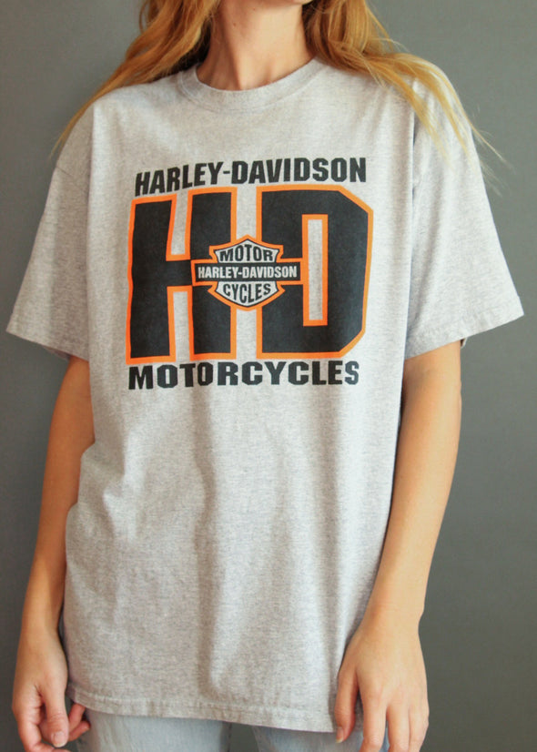 Vintage Harley Grey Tee