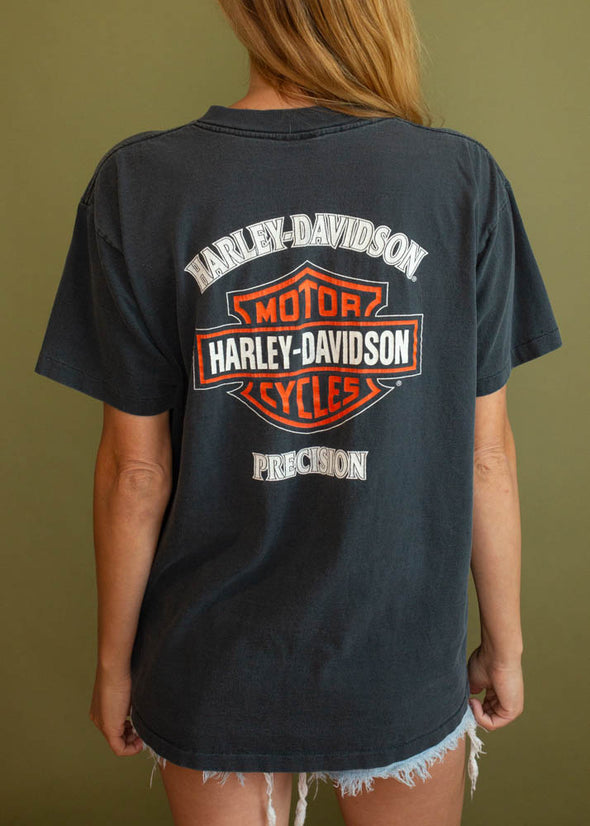 Vintage 1995 Harley Eagle Flame Tee
