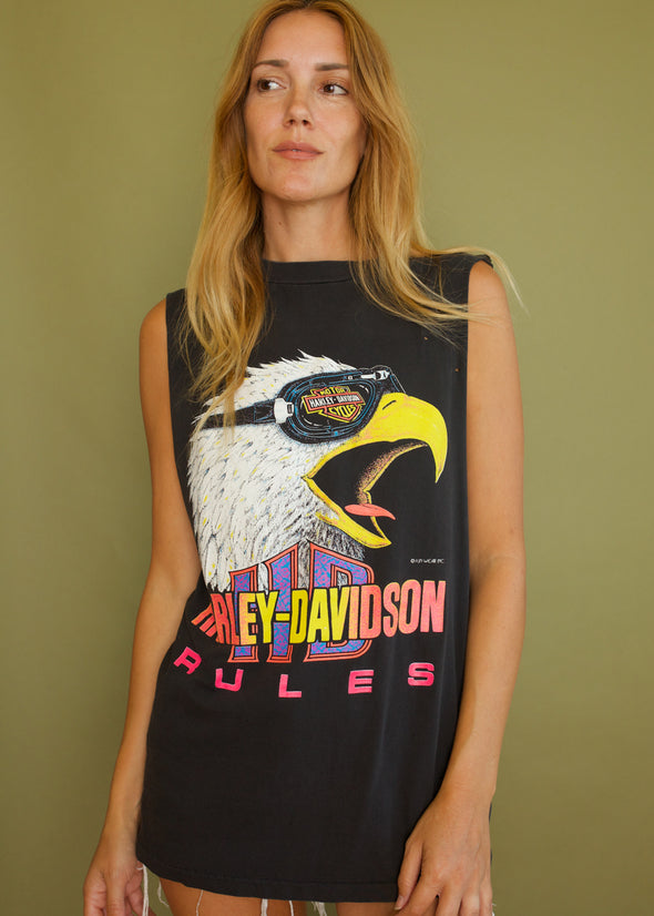 Vintage 90s Harley Eagle Tank