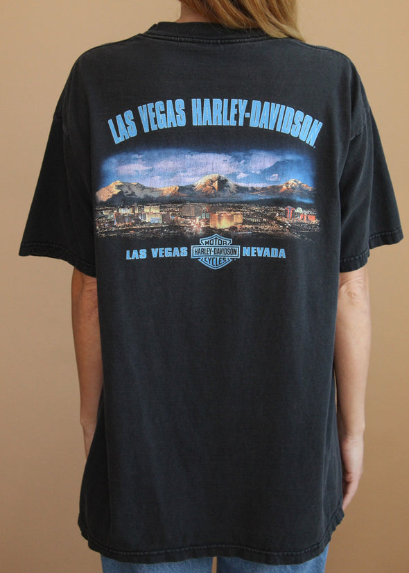 Vintage Y2K Harley-Davidson Wolf/Eagle Tee