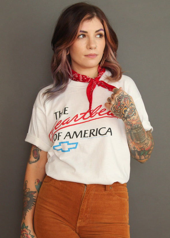 Vintage 1990 Chevy Heartbeat of America Tee