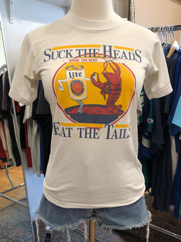 Lobster 1980s/90s Lite Beer and CrawfishTee