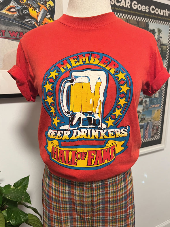 Vintage 80’s Beer Drinker Hall of Fame Tee