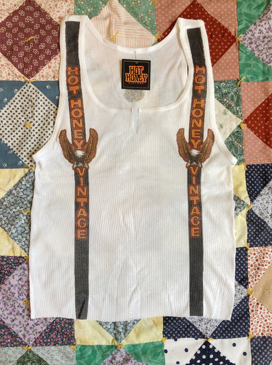 Hot Honey Vintage Suspender Ribbed Tank
