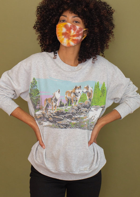 Vintage 80s/90s Howling Wolf Sweatshirt