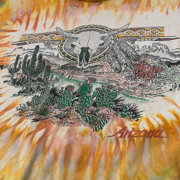 Vintage 1980's Grungy Arizona Tie Dye Tee
