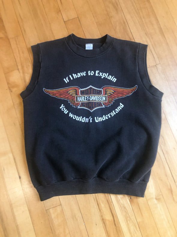 Vintage 1987 If I Have to Explain Harley Sweatshirt