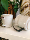Vintage 70s Retro Flower Mug Set