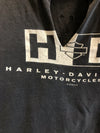 Vintage Y2K Harley V Neck Faded Tee