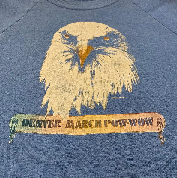 Vintage 90's Denver March Pow-Wow Eagle Sweatshirt