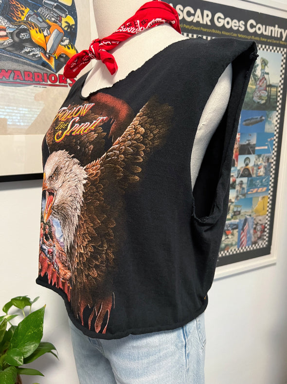 Vintage 1997 Sturgis Follow the Spirit Cropped Tank