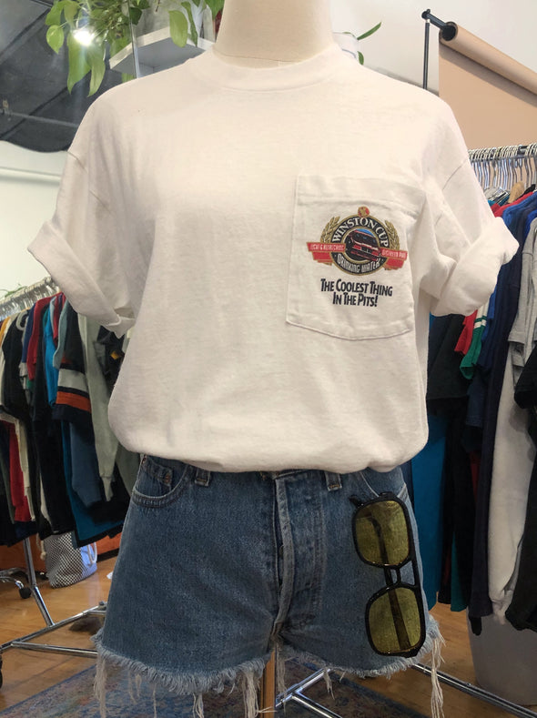 Vintage 90's Winston Cup Drinking Water Pocket Tee