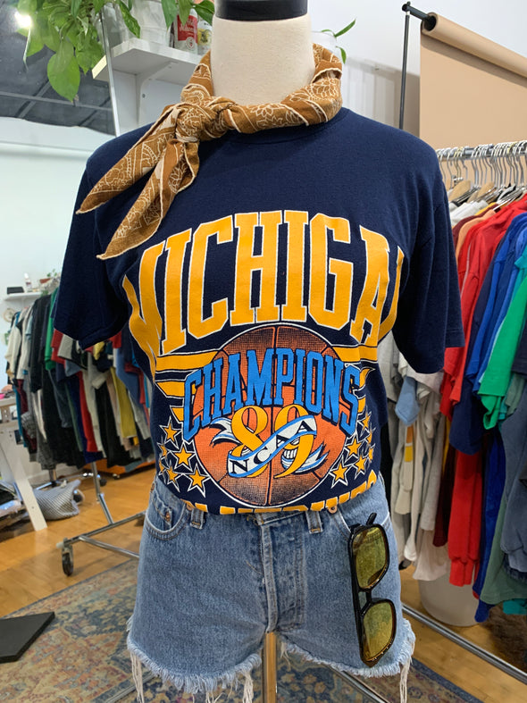 Vintage 1989 Michigan State NCAA Championship Tee