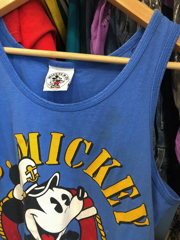 Vintage Blue Mickey Tank