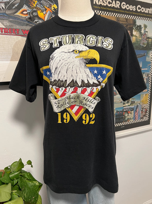 Vintage 1992 Sturgis Distressed Eagle Tee