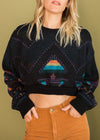 Vintage Reworked Cropped Sweater