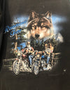 Vintage 1994 CMJ Running Free Wolf Biker Tank