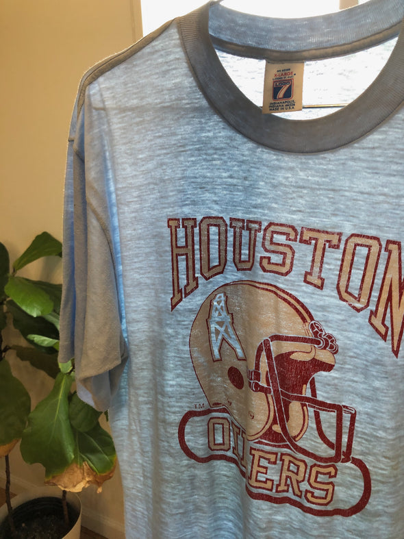 Vintage 1980s Thin Houston Oilers Tee