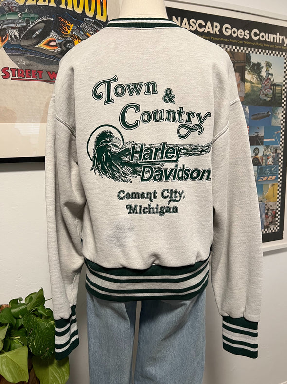 Vintage 80's/90's Harley Striped Sweatshirt