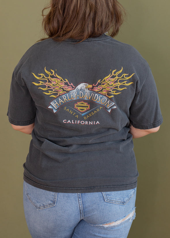 Vintage 1998 Harley Shield Pocket Tee