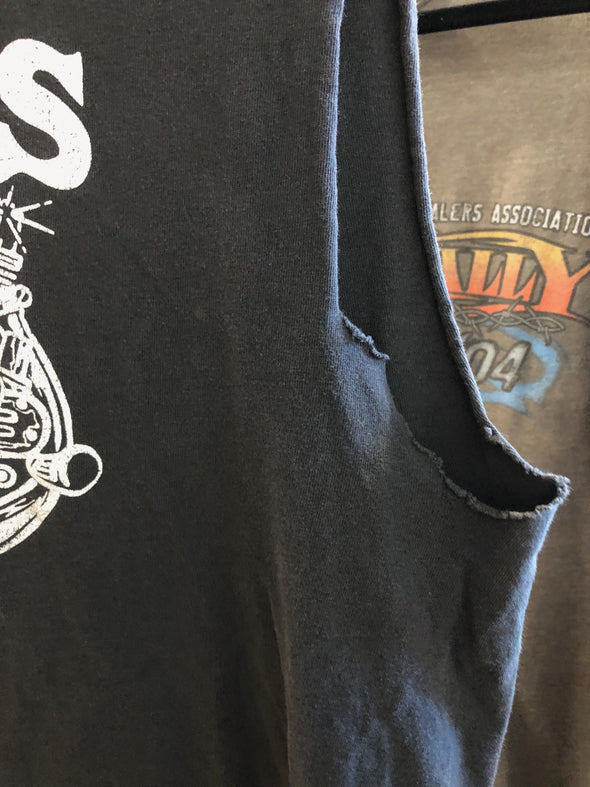 Vintage 80s/90s Faded and Distressed V Twin Harley Tank