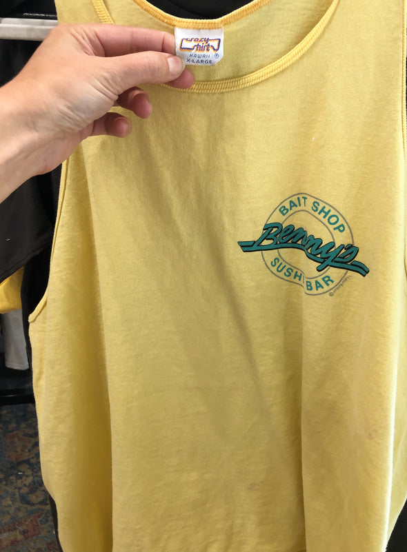 Vintage 90s Benny's Bait Shop and Sushi Bar SF Tank