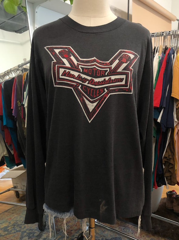 Rare Vintage 1980's Harley Long Sleeve