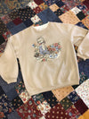 Vintage 90s Garden Cat Sweatshirt