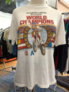 Vintage 1980's Paper Thin Motocross World Champs Tee