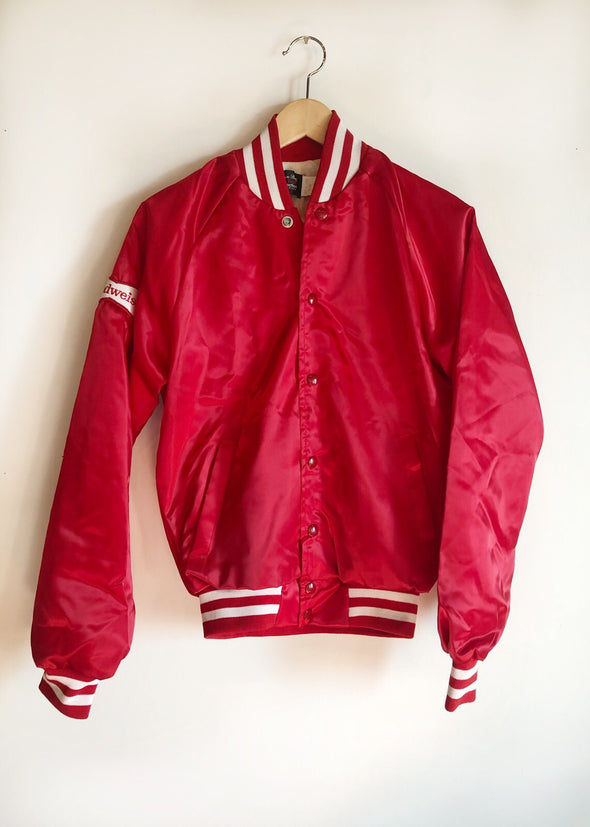 Vintage Budweiser King of Beers Bomber Jacket