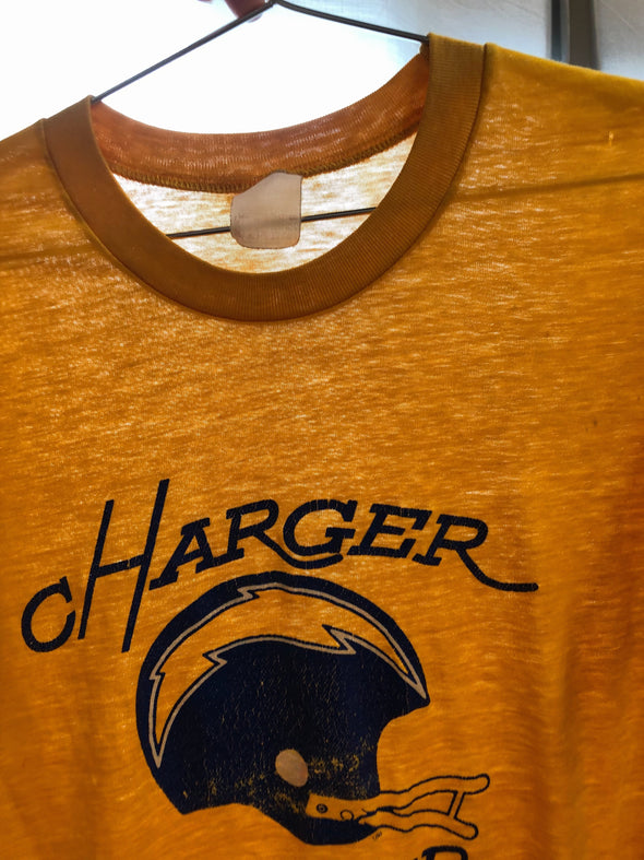 Vintage 1980's Grungy Chargers Tee