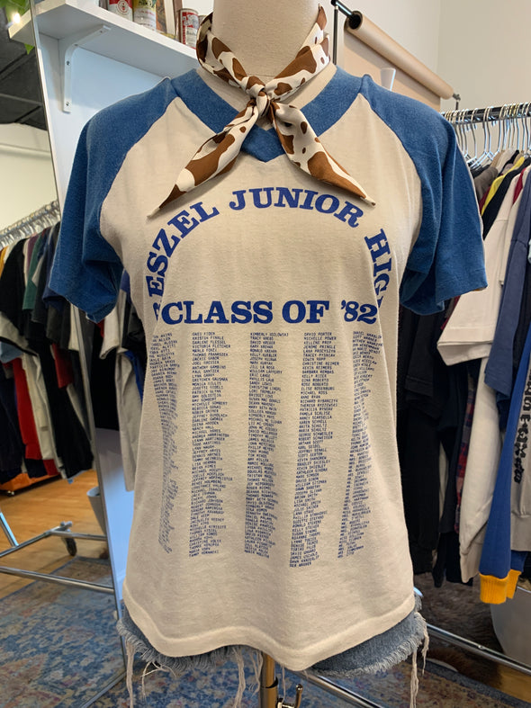 Vintage Grungy Class of '82 V Neck