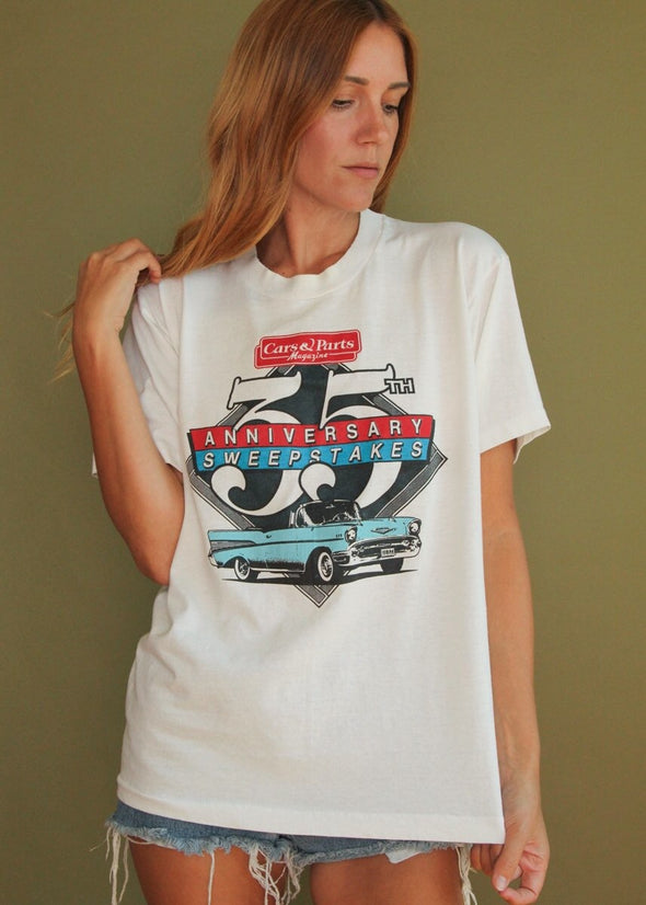 Vintage 90s Cars & Parts Magazine Auto Tee