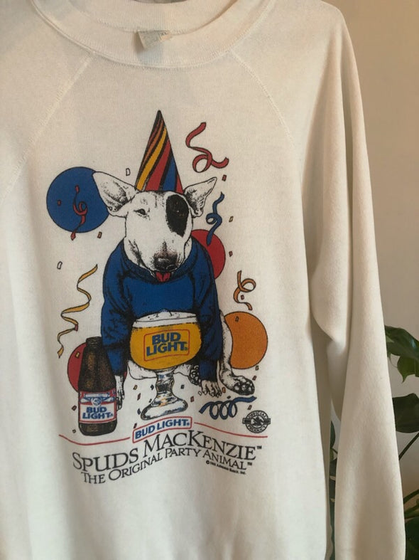 Vintage 1985 Spuds MacKenzie Bud Light Sweatshirt