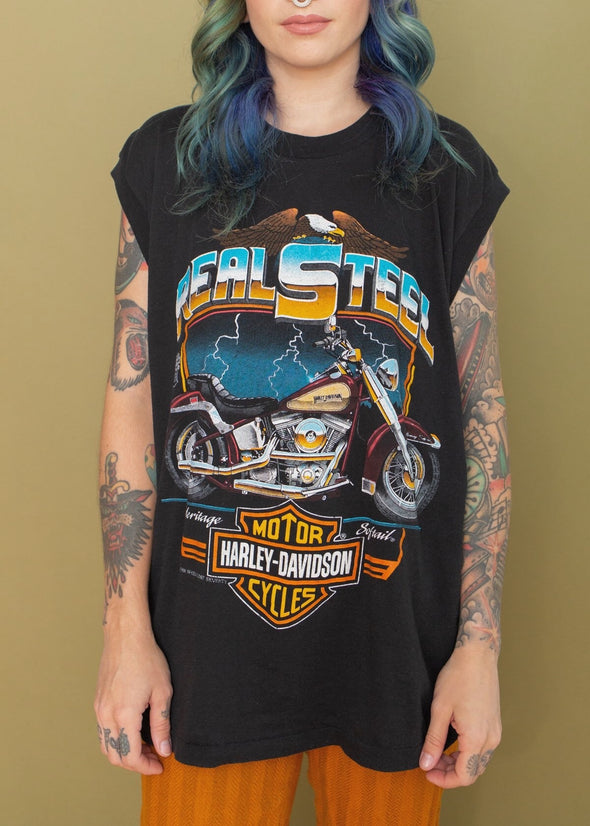 Vintage 1988 Real Steel Harley Tank