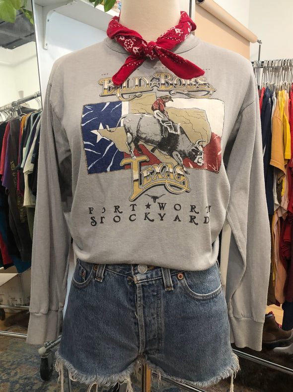 Vintage 1980's Billy Bob's Texas Long Sleeve