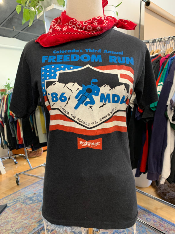 Vintage 1986 Harley Colorado Freedom Run Tee