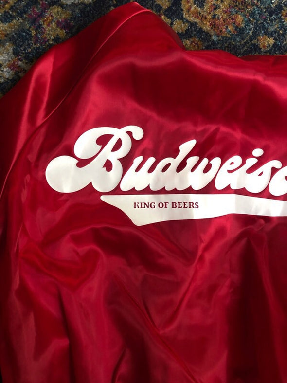 Vintage Budweiser King of Beers Bomber Jacket